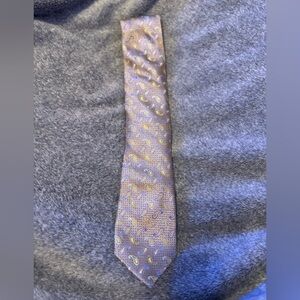 XMI Platinum 100% Silk Paisley Patterned Tie